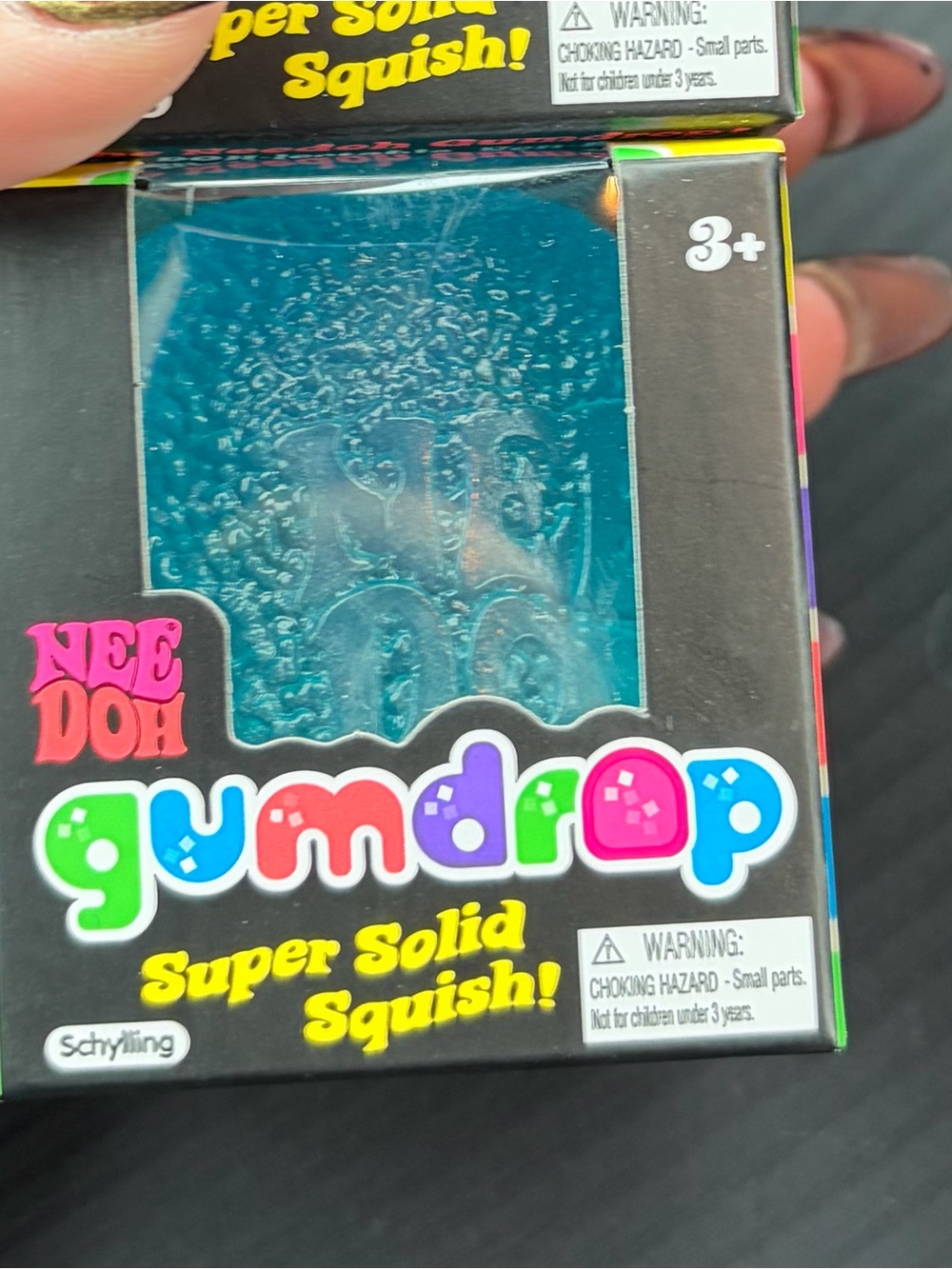 Gumdrop Super Solid Squish! Blue Sensory Toy